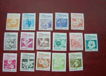 Nikaragua 1985 MNH Mi. 2652/67 Flora Kwiaty  a Nikaragua 1985 MNH Mi. 2652/67 Flora Kwiaty  a