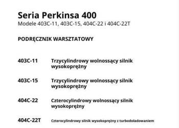 PERKINS 403C-11 403C-15 404C-22 404C-22T instrukcja napraw