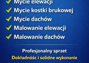 Mycie elewacji malowanie elewacji Mycie kostki mycie dachu