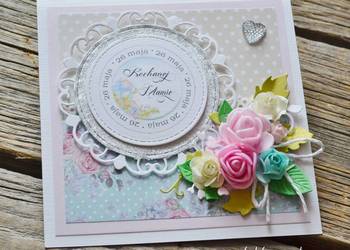 Kartka na Dzień Mamy nr 2 ręcznie robiona Kartka na Dzień Mamy nr 2 ręcznie robiona