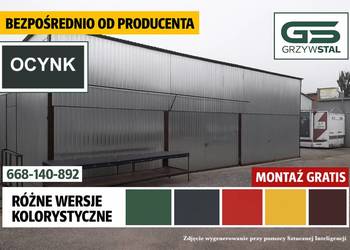 Magazyn – Ocynk  /Garaż/ Wiata Garażowa -Wiata – GRZYWSTAL