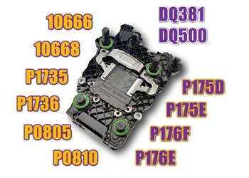 Naprawa sterownik komputer P1736 P1735 czujnik położenia sprzęgła DQ381 DSG