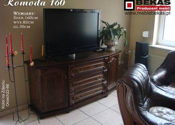 Stylowa Komoda 160` Orzech Wenge Ciemny Lakierowany Bekas