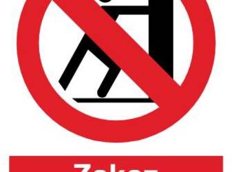 Naklejka BHP Zakaz pchania GC083