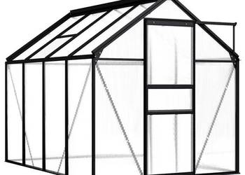 Szklarnia antracytowa aluminiowa poliwęglan 190x250x125cm