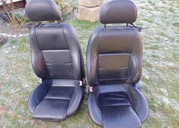 Fiat barchetta fotele czarne skóra