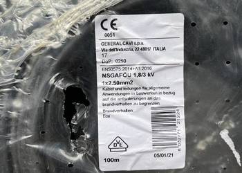 1 x 2.50 mm² kabel Przewód przełączający NSGAFÖU 100mb