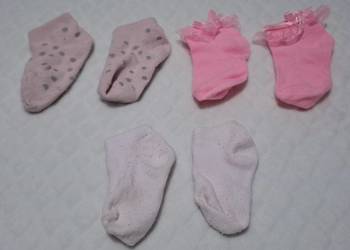Skarpety dziecięce, dziewczęce, różowe, mix, 4-8 lat; 3 pary (Odzież)