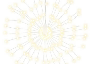 Ozdoby świąteczne ze 140 lampkami LED 4 szt ciepła biel 17cm WM-356220