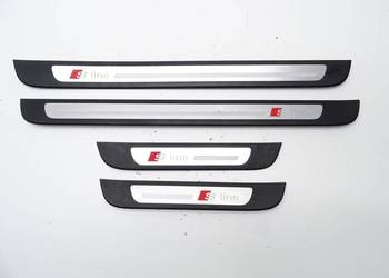 LISTWY PROGOWE NAKŁADKI PROGU KOMPLET 4G0853376 AUDI A6 C7 S-LINE