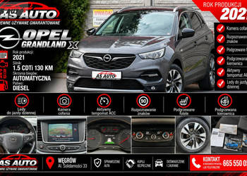 Opel Grandland X 1.5CDTi 130KM LED/PółSkóry/Alu18/Pod.Fotele/LaneAssist/PD…