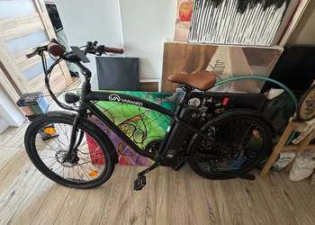 Rower elektryczny Varaneo Nowy?? Czarny cyfrowy wyświetlacz 250w