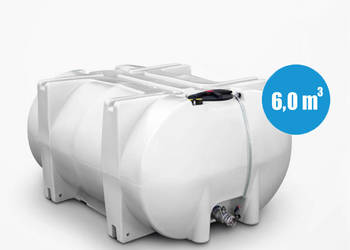 ZBIORNIK MOBILNY NA WODĘ PITNĄ 6000L, CYSTERNA NA WODĘ 6000L