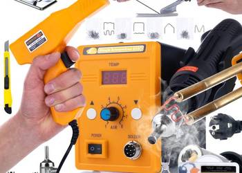 Stacja Lutownicza Hot-Air Rosfix 858D + Lutownica Żelazko | Zestaw 3 Dysz…