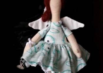 Anioł aniołek lalka ręcznie szyta ala Tilda handmade
