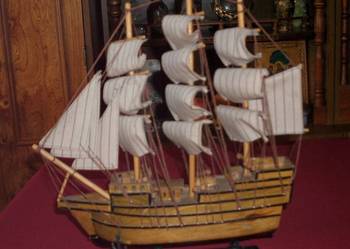 Piękny model okrętu HMS Victory - ręczna robota !!_