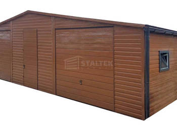 Garaż blaszany 11x7,5m wiata 13x1m wiata 2x7,5m - 2x brama rynny ST233