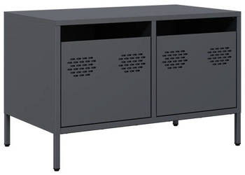Szafka RTV czarna 68x39x435 cm stal walcowana na zimno WM-851234