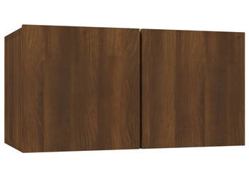Wisząca szafka pod TV brązowy dąb 60x30x30 cm WM-815873