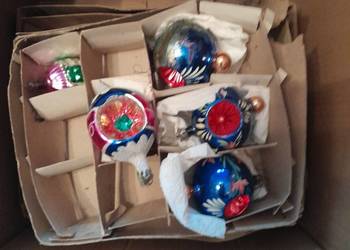 Ozdoby choinkowe z prl