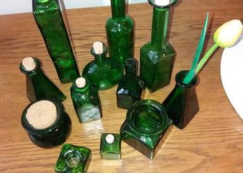 Zestaw kolorowego szkła z lat 90