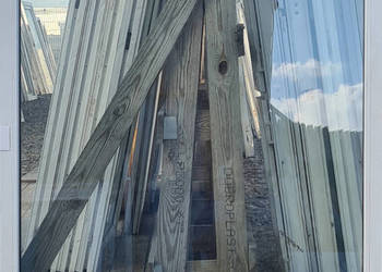 OKNA KacprzaK Witryna 116X127 FIX Używany PCV Plastikowy