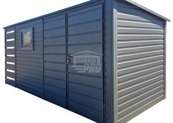 Schowek Domek Ogrodowy 4x2m + wiata 1m brama  2x okno dach GP615