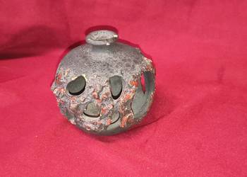 Ceramiczny świecznik / lampion – ceramika artystyczna, sygnowany