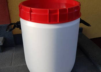 Beczka 34l - hermetyczna, szeroki wlew, atest spożywczy