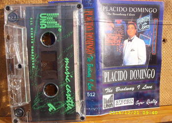 + PLACIDO DOMINGO--THE BRODWAY LOVE ;kaseta audio