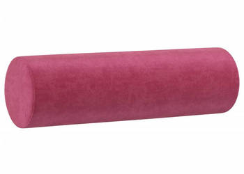 Poduszki ozdobne 2 szt. czerwień winna Ø15x50 cm aksamit WM-349513