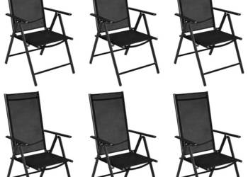 vidaXL 7-częściowy zestaw mebli ogrodowych, aluminium(SKU:3070635)