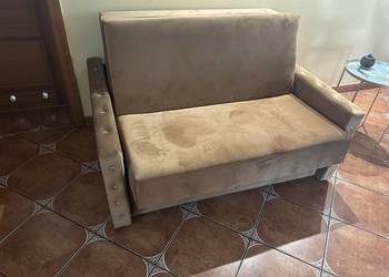 Stan idealny. Sofa Amerykanka obita kryształkami
