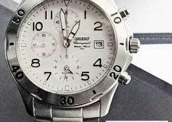 5.Japoński zegar,zegarek Orient Quartz Chronograph WR 50m.