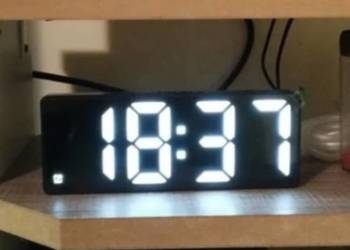 NOWY zegar LED pokojowy zegarek cyfrowy budzik