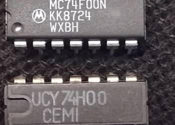 74H00 = UCY74H00 = SN7400N DIP14 Cyfrowy NAND ucy6400
