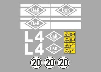 Naklejki oklejenie naklejka - O&K L4 Zamiennik