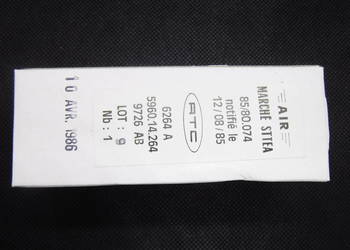 6264A RTC Transmitting Triode Tube N.O.S. Lampa trioda mocy