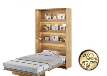 Półkotapczan Łóżko w Szafie BED CONCEPT 120x200 Dąb Artisan