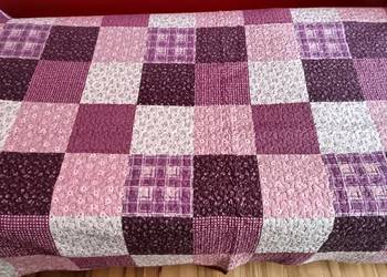 Duża, wielokolorowa, unikatowa, dwustronna narzuta na łóżko, patchwork. Duża, wielokolorowa, unikatowa, dwustronna narzuta na łóżko, patchwork.