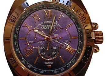 NOWY. Zegarek męski ze skórzaną bransoletką. Elegancki wygląd. 43–46 mm