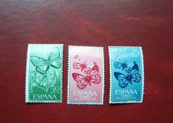 Ifni 1963 MNH Mi. 224/26 Fauna Owady Motyle  a