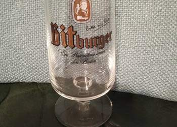 Szklanka na nóżce, kufel do piwa Bitburger 6 sztuk