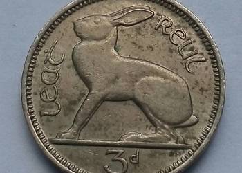 IRLANDIA-3 PENCE-1968 r