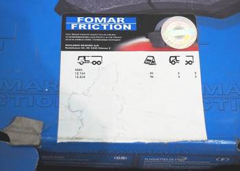 Klocki hamulcowe MAN 12.164 12.224 WVA 29091