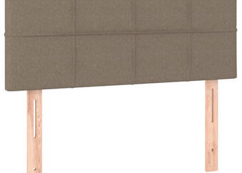 Zagłówek do łóżka taupe 100x5x78/88 cm tkanina WM-346036