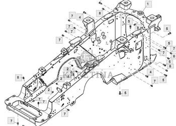 John Deere 9420RX 9470RX 9520RX 9620RX Rama Głowna RE587772 RE578507