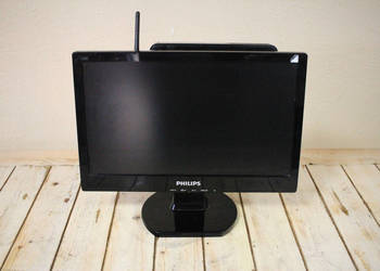 Komputer Asus EeeBOX B202 + monitor + karta WIFI