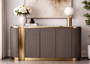 Komoda złota Nutris Glamour Premium 158x40x88