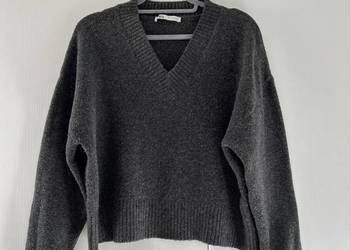 Sweter Zara S sweter dekolt w serek Zara S